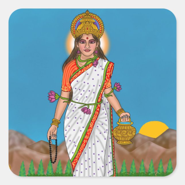 Goddess Brahmacharini Sticker (Front)