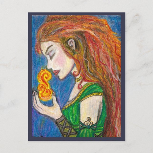 Goddess Brigid Postcard (Front)