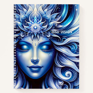Goddess Celestial Blue Head January - Notebook