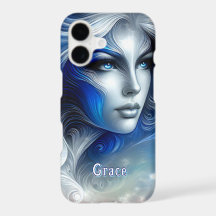 Goddess Celestial White Blue Head February -
