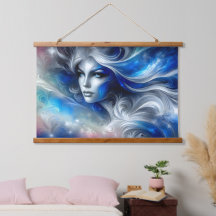 Goddess Celestial White Blue Head February -