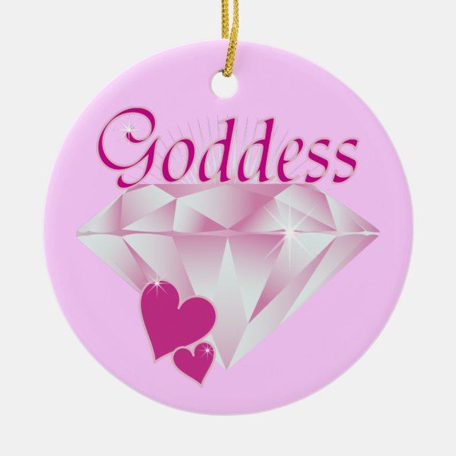 Goddess Ceramic Ornament (Front)