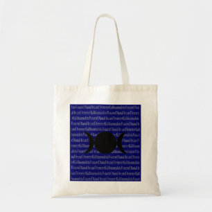 Goddess Chant (dark blue) Tote Bag
