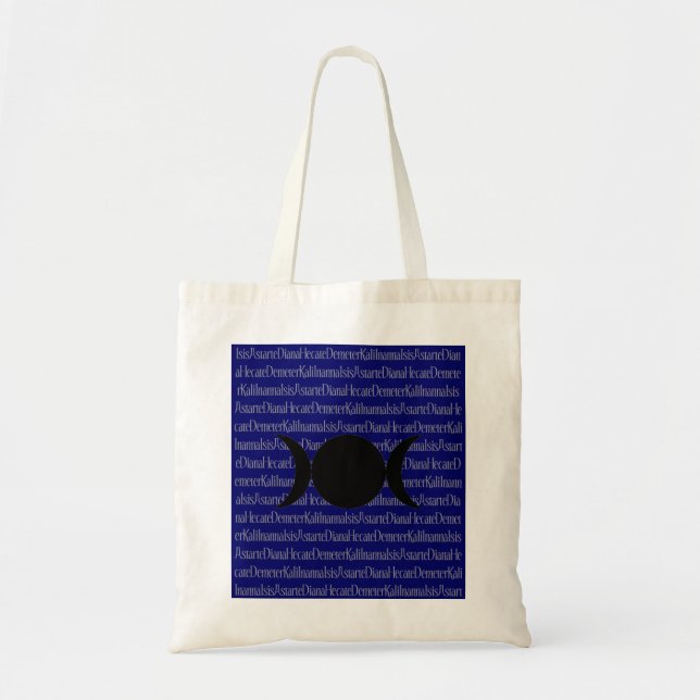 Goddess Chant (dark blue) Tote Bag (Front)