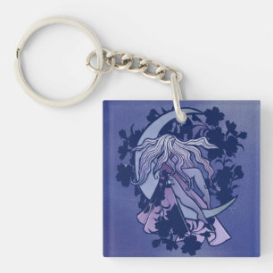 Goddess de lune violette Wiccan Triple Moon Symbol