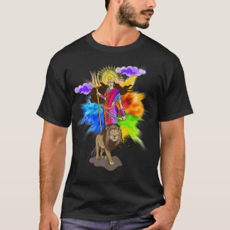 Goddess Durga Bengali Puja Hindu Religion Navratri T-Shirt