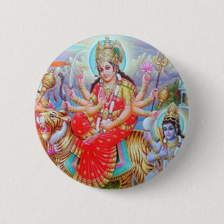 Goddess Durga Ji 2 Inch Round Button