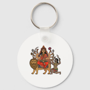 Goddess Durga Keychain