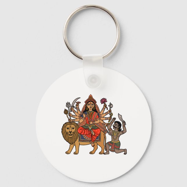 Goddess Durga Keychain (Front)