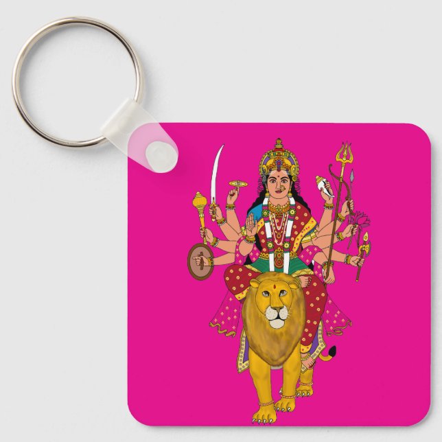 Goddess Durga Keychain (Front)