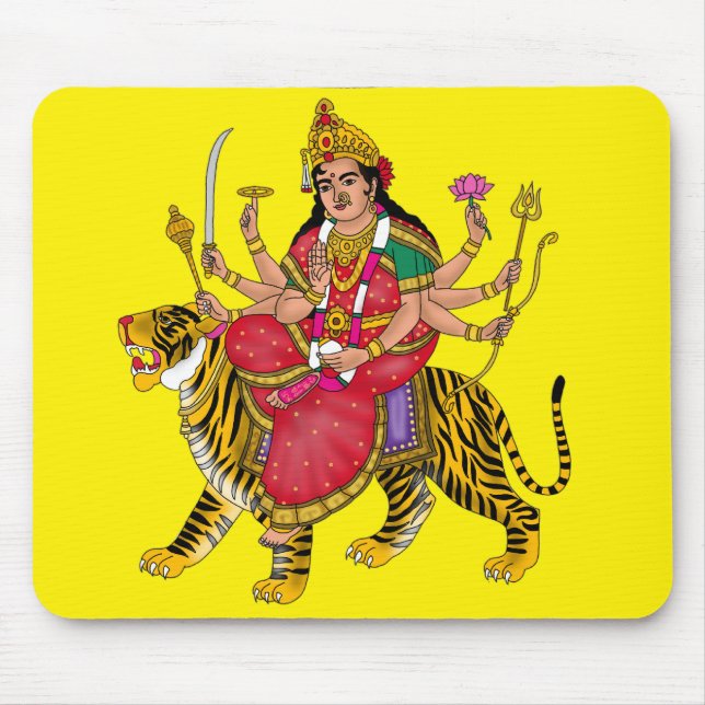 Goddess Durga Mouse Pad (Front)