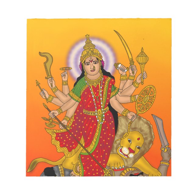Goddess Durga Notepad (Front)