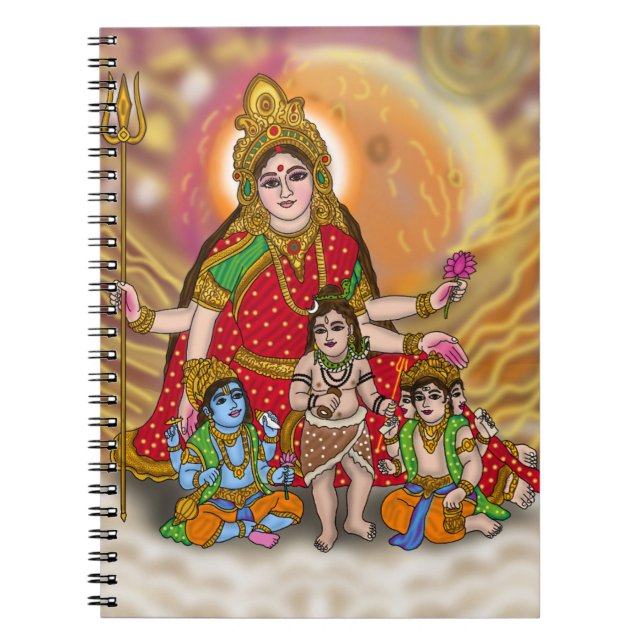 Goddess Durga Stationery Notebook (Front)