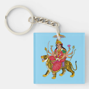 Goddess Durga T-Shirt Keychain