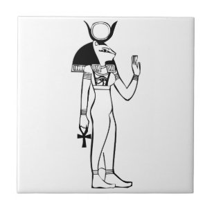 Goddess, Egyptian hieroglyph Tile