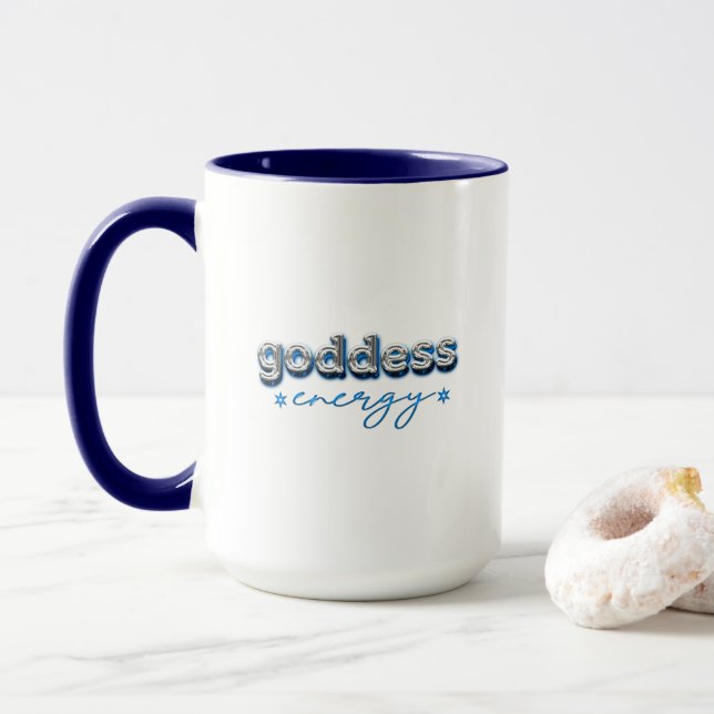 Goddess energy (blue) mug (With Donut)
