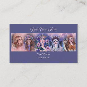 goddess fantasy art by Renee Lavoie Business Card