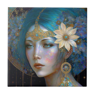 Goddess Fantasy Art Ceramic Tile