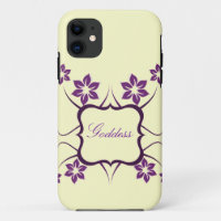Goddess Floral CM iPhone 5 BT ID Case, Purple