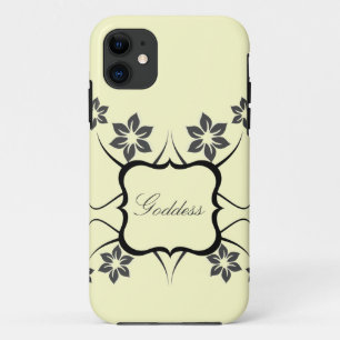Goddess Floral iPhone 5 BT Case, Dark Grey 11 Case