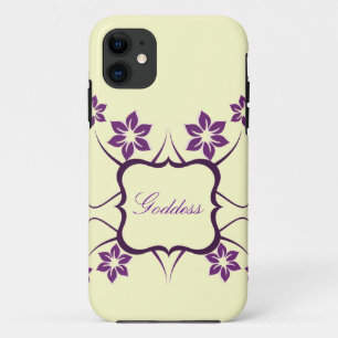 Goddess Floral iPhone 5 BT Case, Purple 11 Case