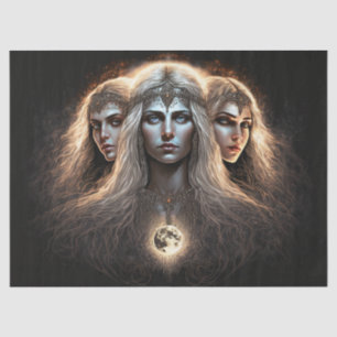 Goddess Full Moon Decoupage Tissue Paper