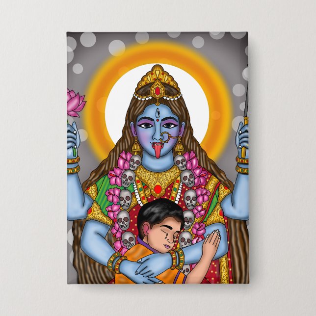 Goddess Kali Button (Front)