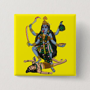 Goddess Kali Button