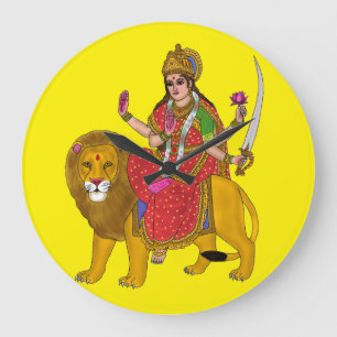 Goddess Katyayani Wall Clock