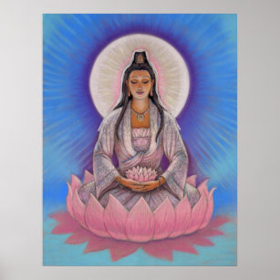 Goddess Kuan Yin Art Poster