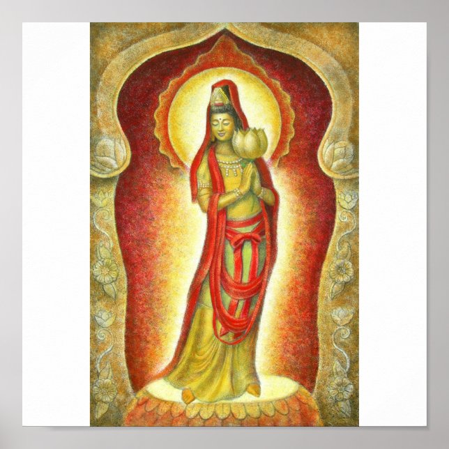 Goddess Kuan Yin's Lotus Poster (Front)