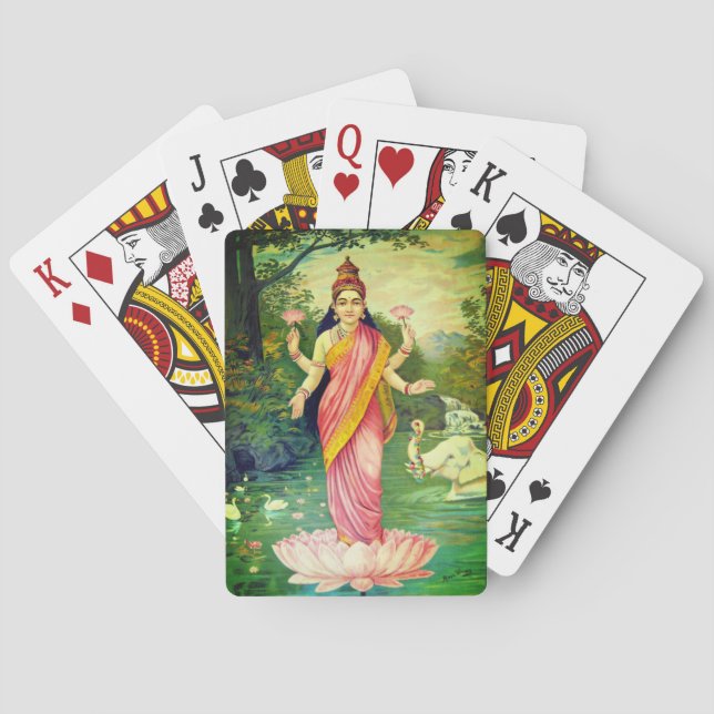 Goddess Lakshmi Playing Cards (Back)