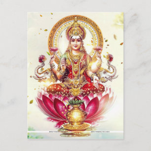 GODDESS LAKSHMI POSTCARD