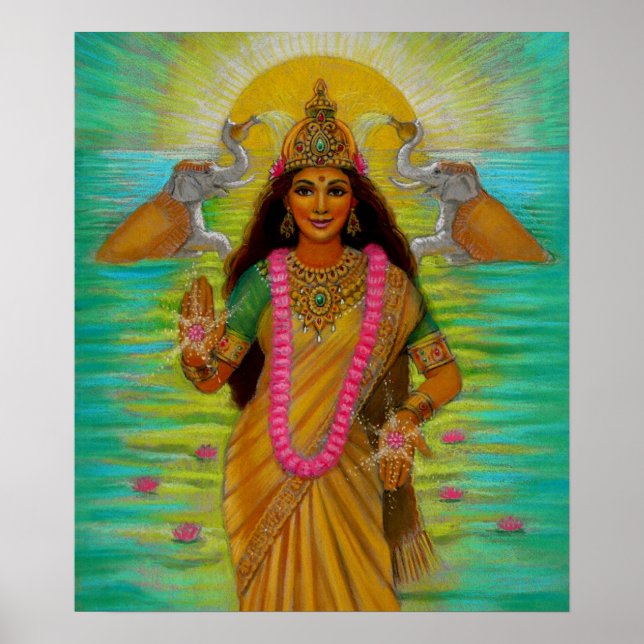Goddess Lakshmi Poster (Front)