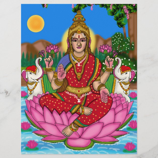 Goddess Lakshmi Stationery (Front)