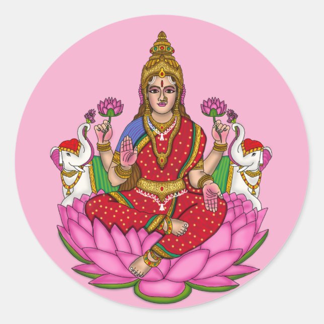 Goddess Lakshmi Sticker (Devant)