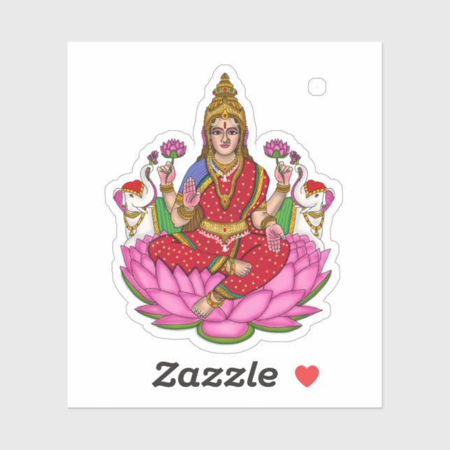 Goddess Lakshmi Sticker (Sheet)