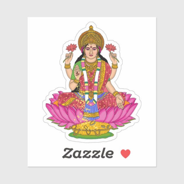 Goddess Lakshmi Sticker Pack (Sheet)