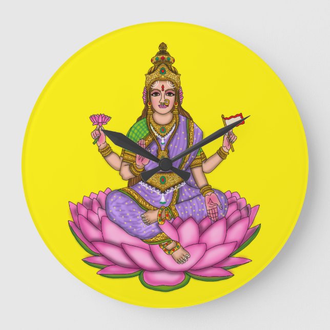 Goddess Lakshmi Wall Clock (Front)
