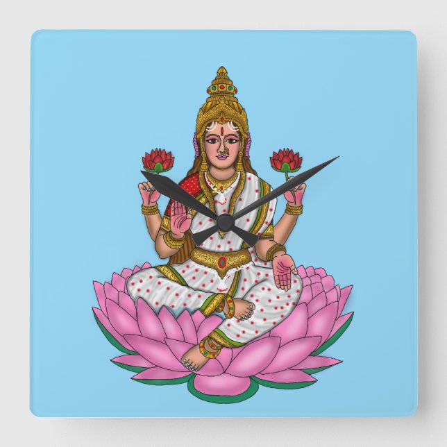 Goddess Lakshmi Wall Clock (Front)