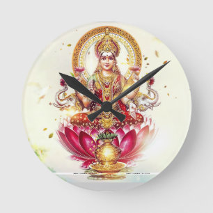 GODDESS LAKSHMI WALL CLOCK