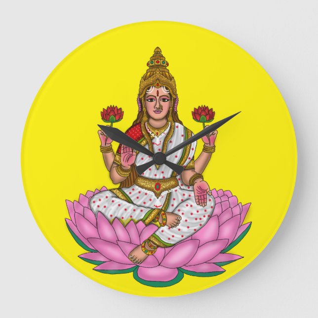 Goddess Lakshmi Wall Clock (Front)