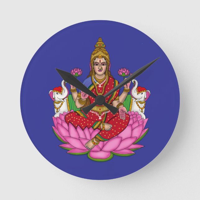 Goddess Lakshmi Wall Clock (Front)