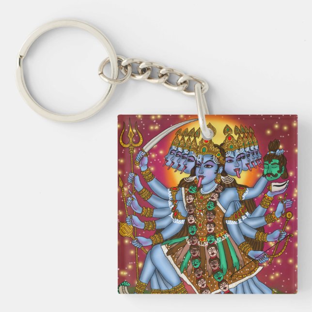 Goddess Mahakali Keychain (Front)