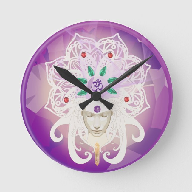 Goddess Meditation Wall Clock (Front)