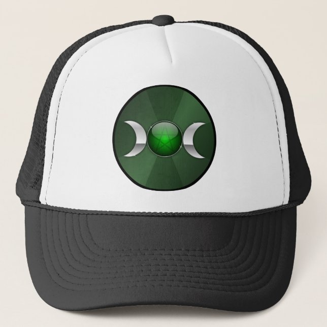 goddess moon symbol trucker hat (Front)