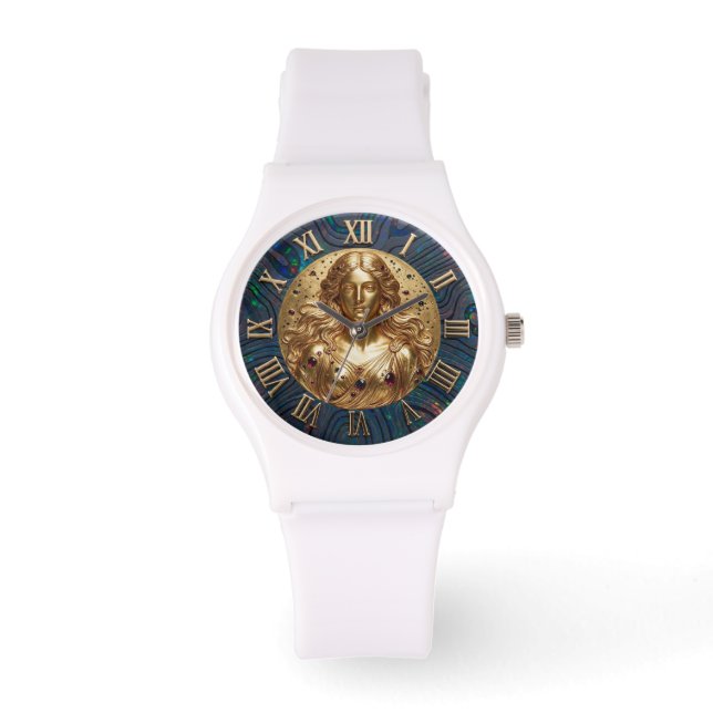 Goddess Nyx Black Opal Dial Watch (Front)