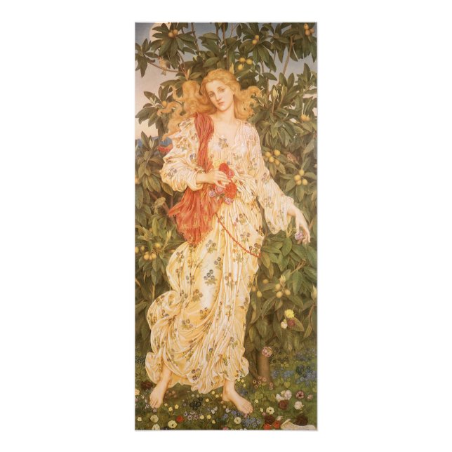 Goddess of Blossoms and Flowers, Flora by Morgan Rack Card (Front)