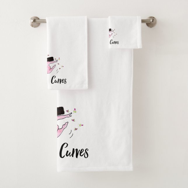 "Goddess of Curves" Bath Towel Set (Insitu)