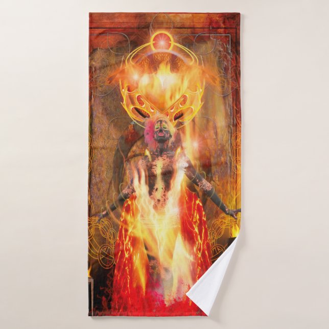 Goddess of Fire PELE Bath Towel (Bath Towel)